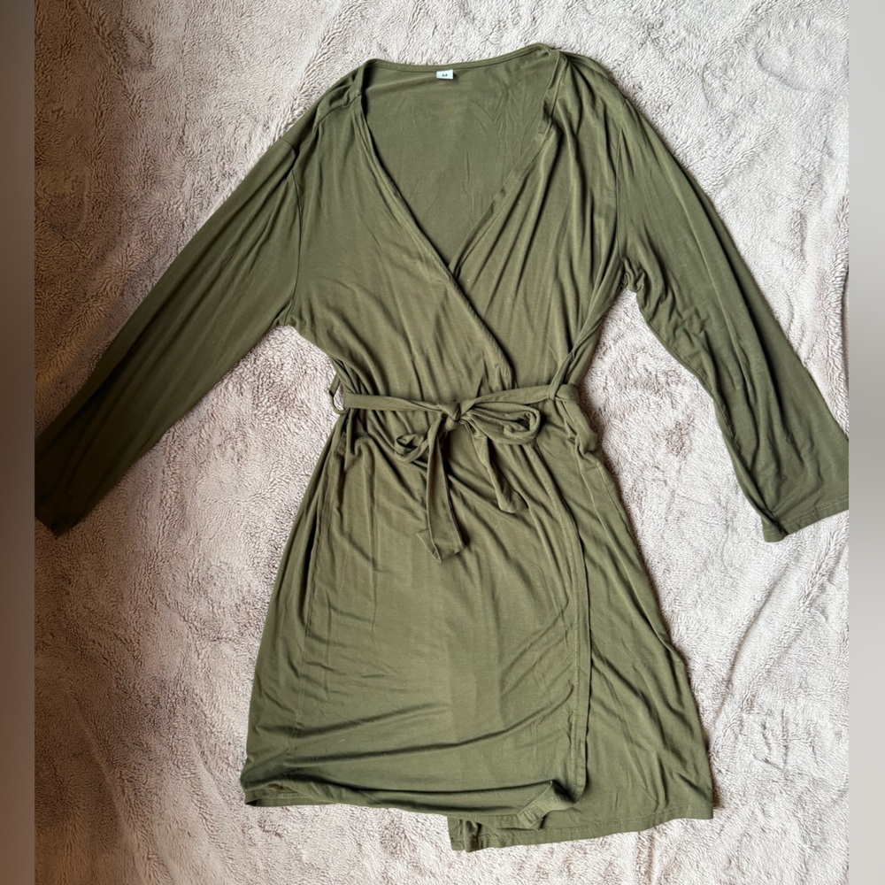 Olive Green Women's Robe